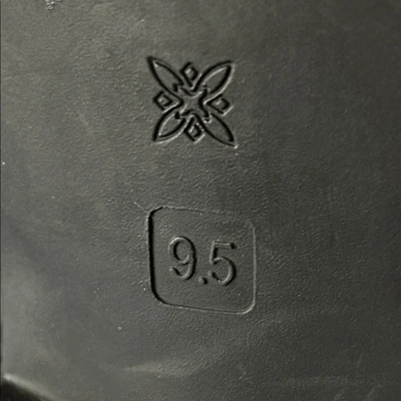 BCBGeneration Black Mules with Gold Buckles - Picture 5 of 6